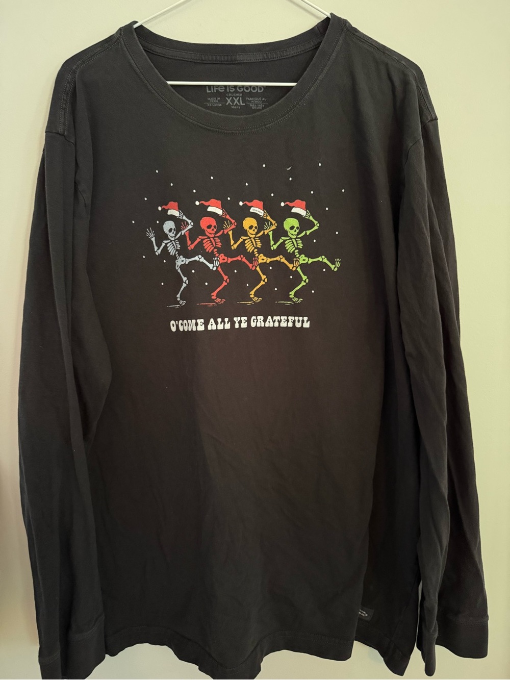 Life Is Good Black Crusher XXL Men's Tee